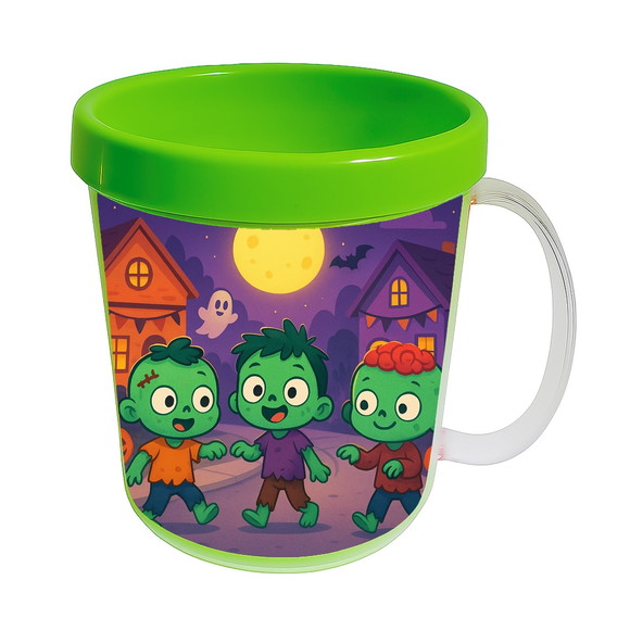 Caneca Acrílica Infantil Personalizada Zumbis Fofinhos - Imagem 4