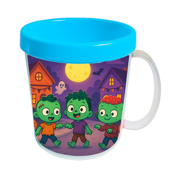 Caneca Acrílica Infantil Personalizada Zumbis Fofinhos - Imagem 2
