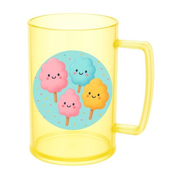 Caneca de Chopp Infantil Personalizada Algodão Doce