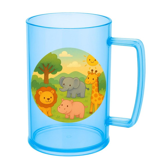 Caneca de Chopp Infantil Personalizada Animais Selvagens - Imagem 2