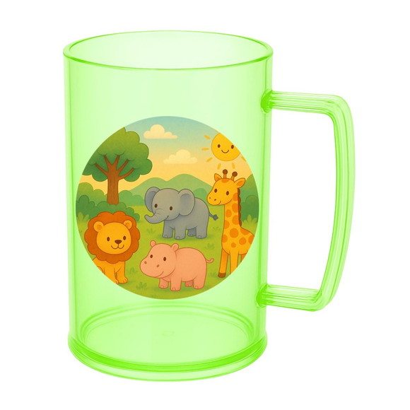Caneca de Chopp Infantil Personalizada Animais Selvagens - Imagem 4