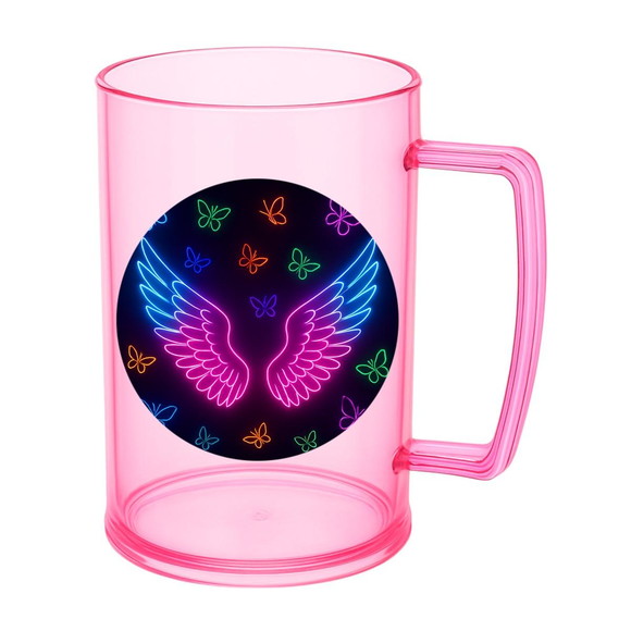 Caneca de Chopp Infantil Personalizada Asas Neon - Imagem 3