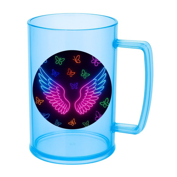 Caneca de Chopp Infantil Personalizada Asas Neon - Imagem 2