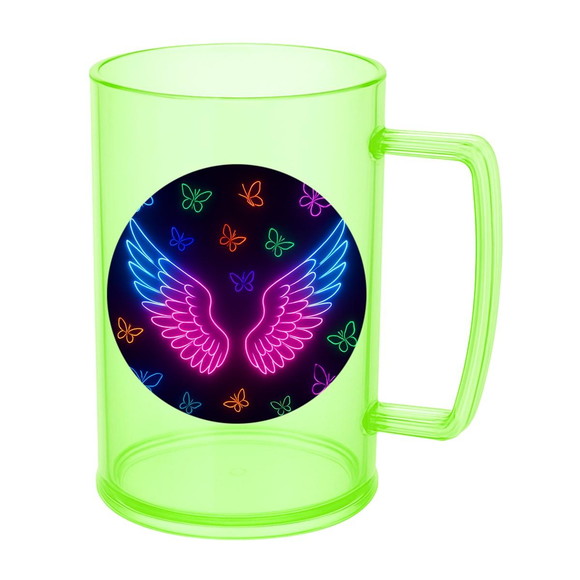 Caneca de Chopp Infantil Personalizada Asas Neon - Imagem 4