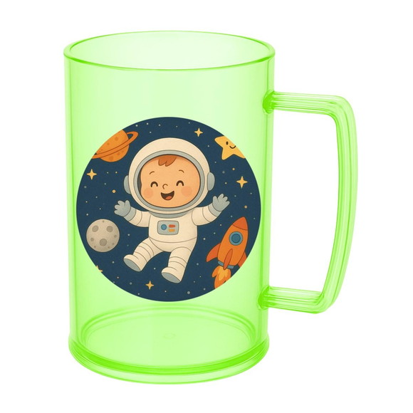 Caneca de Chopp Infantil Personalizada Astronauta Baby - Imagem 4