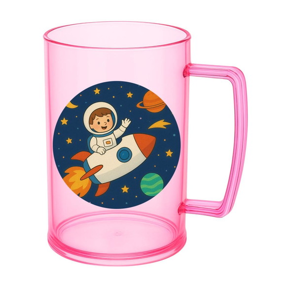 Caneca de Chopp Infantil Personalizada Aventura Espacial - Imagem 3