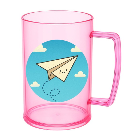 Caneca de Chopp Infantil Personalizada Aviãozinho de Papel - Imagem 3