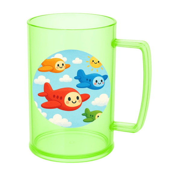Caneca de Chopp Infantil Personalizada Aviões - Imagem 4