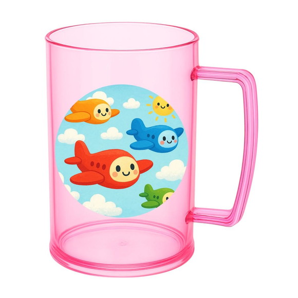 Caneca de Chopp Infantil Personalizada Aviões - Imagem 3
