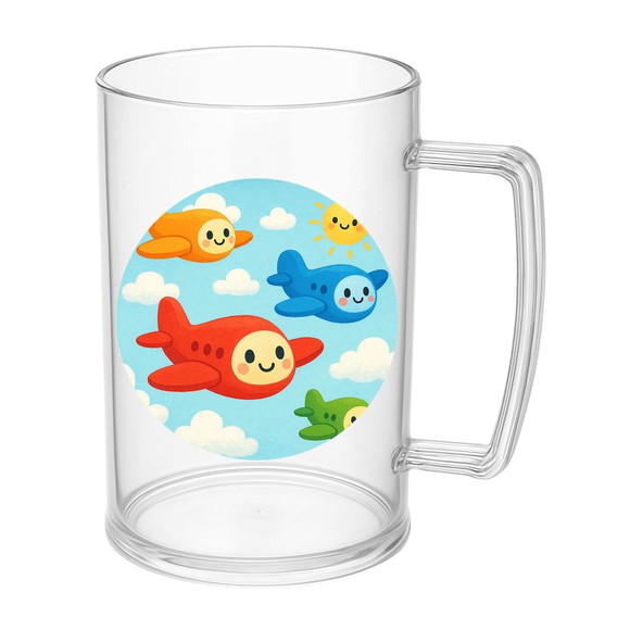 Caneca de Chopp Infantil Personalizada Aviões - Imagem 5