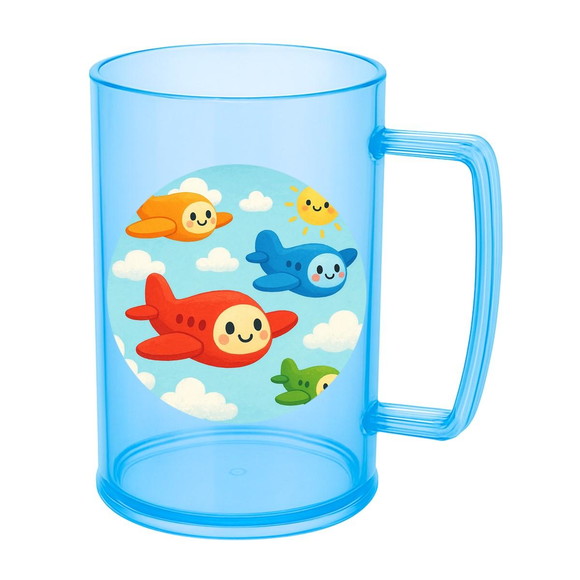 Caneca de Chopp Infantil Personalizada Aviões - Imagem 2