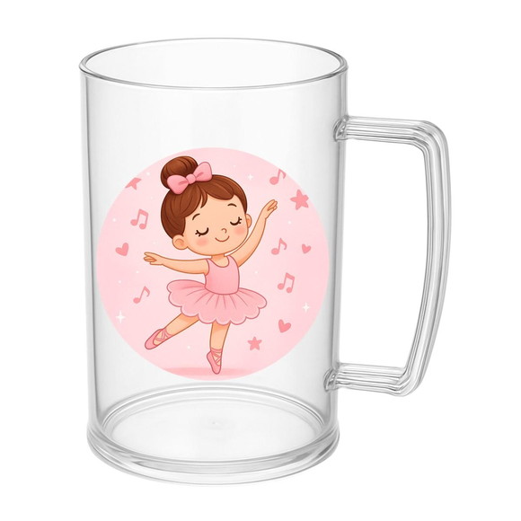 Caneca de Chopp Infantil Personalizada Bailarina - Imagem 5