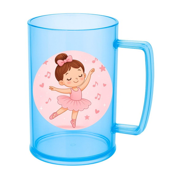 Caneca de Chopp Infantil Personalizada Bailarina - Imagem 2