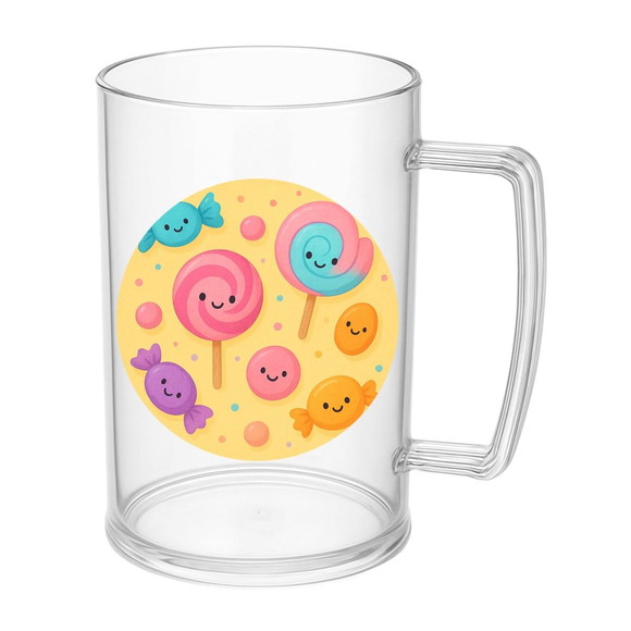 Caneca de Chopp Infantil Personalizada Balas e Pirulitos - Imagem 5