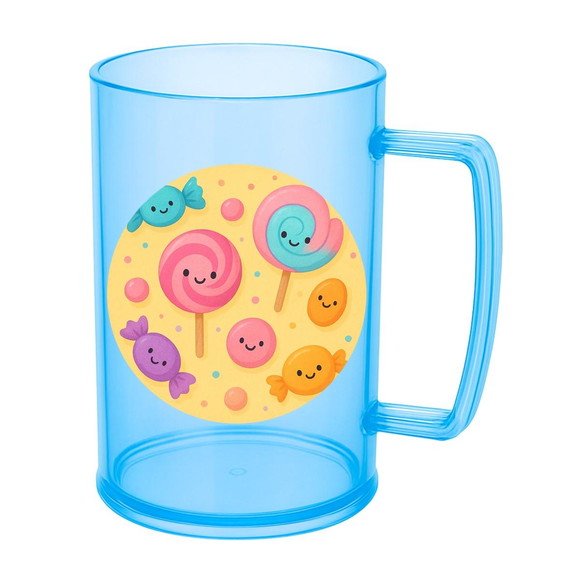 Caneca de Chopp Infantil Personalizada Balas e Pirulitos - Imagem 2