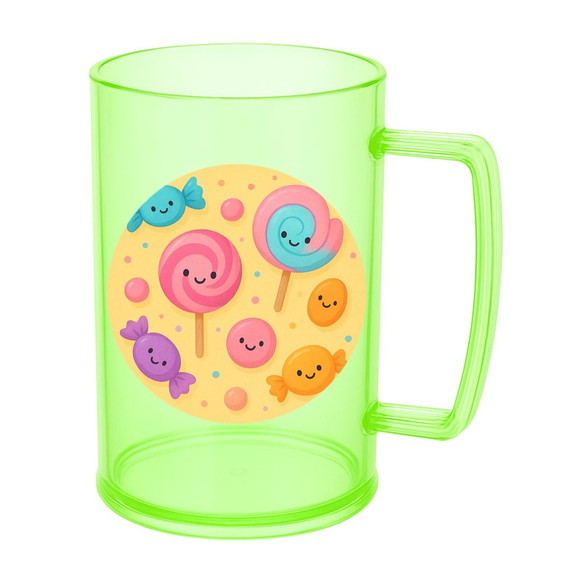Caneca de Chopp Infantil Personalizada Balas e Pirulitos - Imagem 4