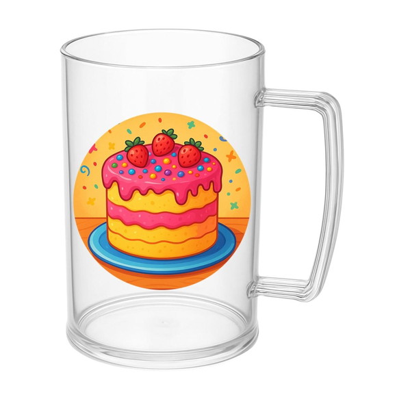 Caneca de Chopp Infantil Personalizada Bolo Confeitado - Imagem 5