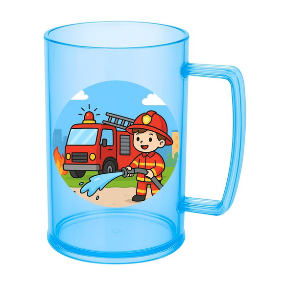 Caneca de Chopp Infantil Personalizada Bombeiros - Imagem 2