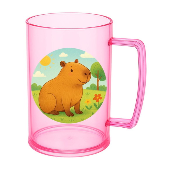 Caneca de Chopp Infantil Personalizada Capivara - Imagem 3