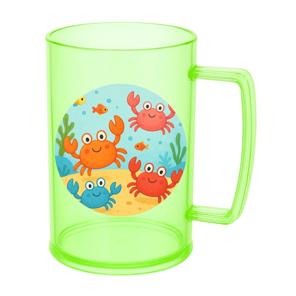 Caneca de Chopp Infantil Personalizada Caranguejinhos - Imagem 4
