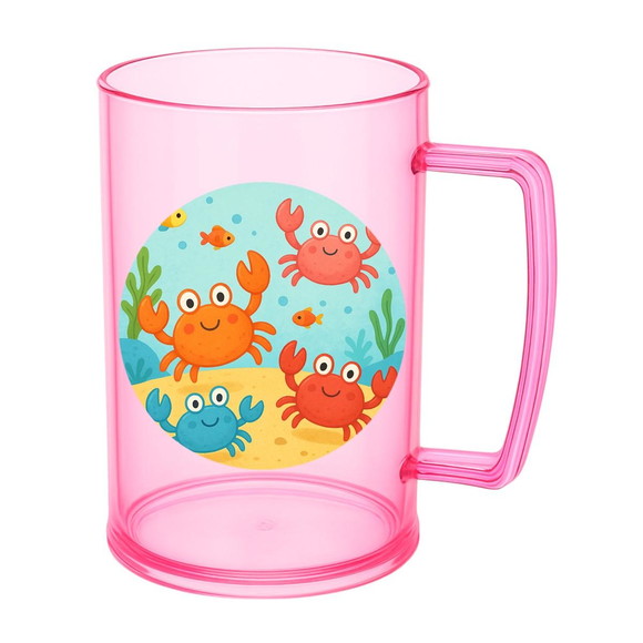 Caneca de Chopp Infantil Personalizada Caranguejinhos - Imagem 3