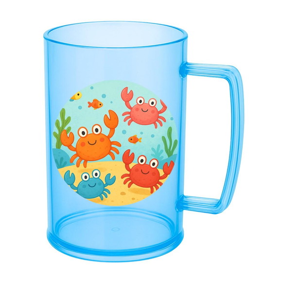 Caneca de Chopp Infantil Personalizada Caranguejinhos - Imagem 2