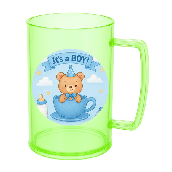 Caneca de Chopp Infantil Personalizada Chá de Bebê Menino - Imagem 4
