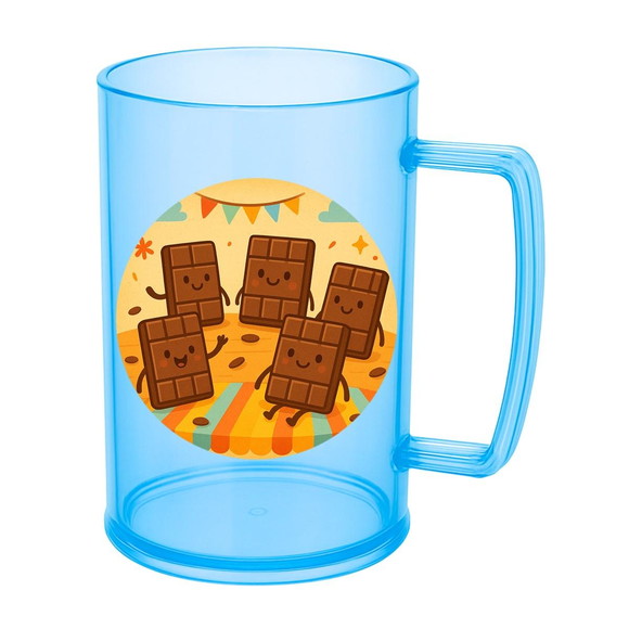 Caneca de Chopp Infantil Personalizada Chocolates - Imagem 2