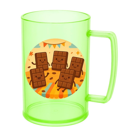 Caneca de Chopp Infantil Personalizada Chocolates - Imagem 4