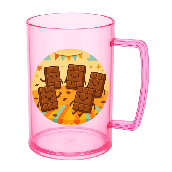 Caneca de Chopp Infantil Personalizada Chocolates - Imagem 3