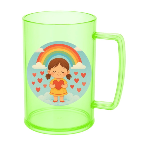 Caneca de Chopp Infantil Personalizada Chuva de Amor - Imagem 4