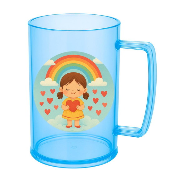 Caneca de Chopp Infantil Personalizada Chuva de Amor - Imagem 2