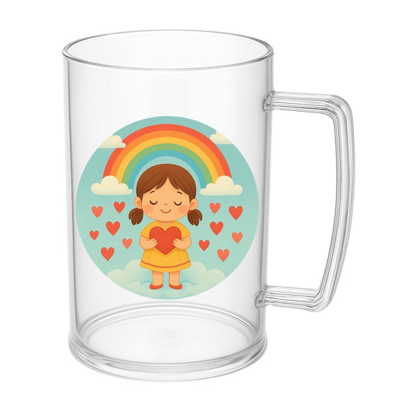Caneca de Chopp Infantil Personalizada Chuva de Amor - Imagem 5