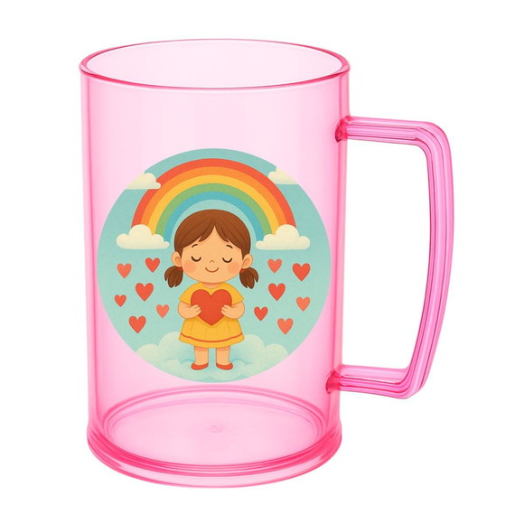 Caneca de Chopp Infantil Personalizada Chuva de Amor - Imagem 3