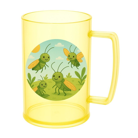Caneca de Chopp Infantil Personalizada Cigarras