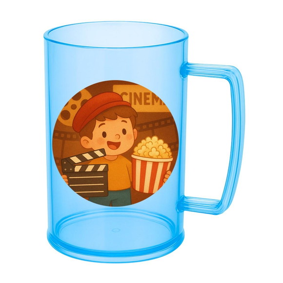 Caneca de Chopp Infantil Personalizada Cinema Antigo - Imagem 2