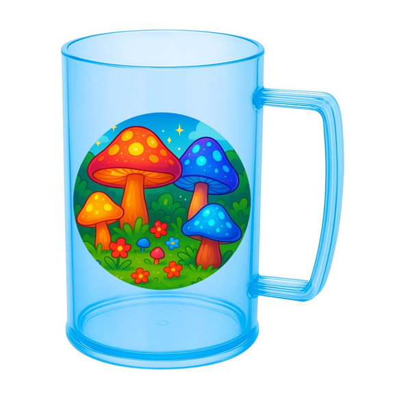 Caneca de Chopp Infantil Personalizada Cogumelos Mágicos - Imagem 2
