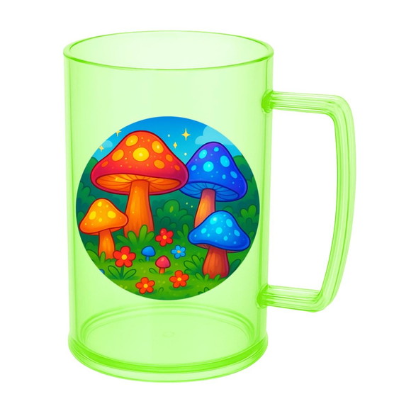 Caneca de Chopp Infantil Personalizada Cogumelos Mágicos - Imagem 4