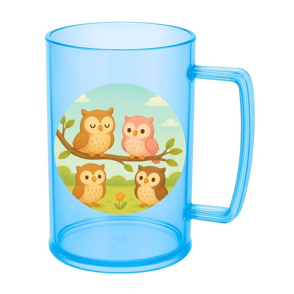Caneca de Chopp Infantil Personalizada Corujinhas - Imagem 2