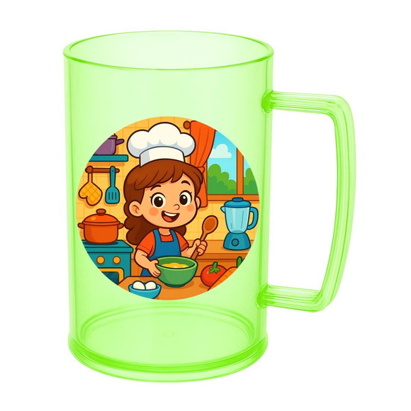 Caneca de Chopp Infantil Personalizada Cozinha Kids - Imagem 4