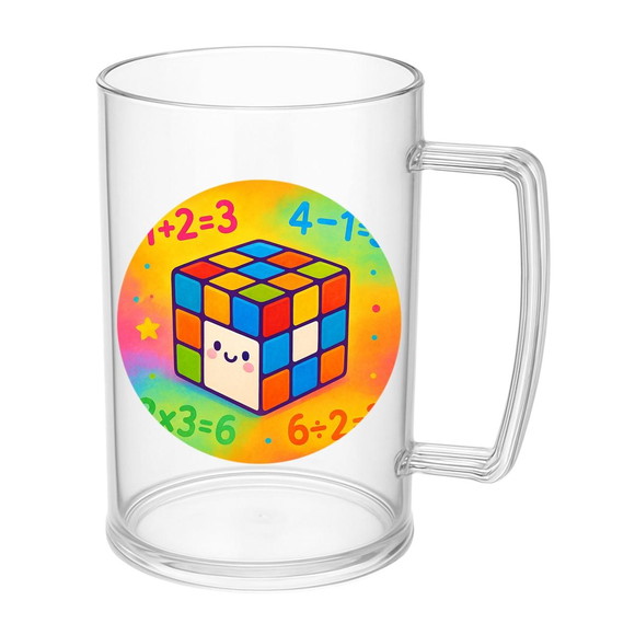 Caneca de Chopp Infantil Personalizada Cubo Mágico - Imagem 5