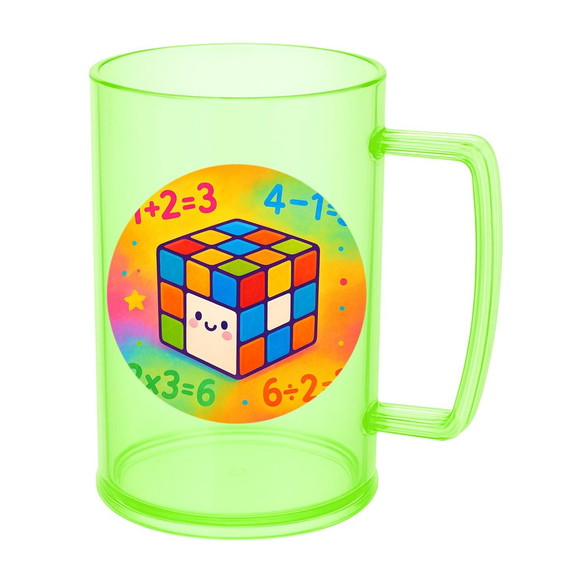 Caneca de Chopp Infantil Personalizada Cubo Mágico - Imagem 4
