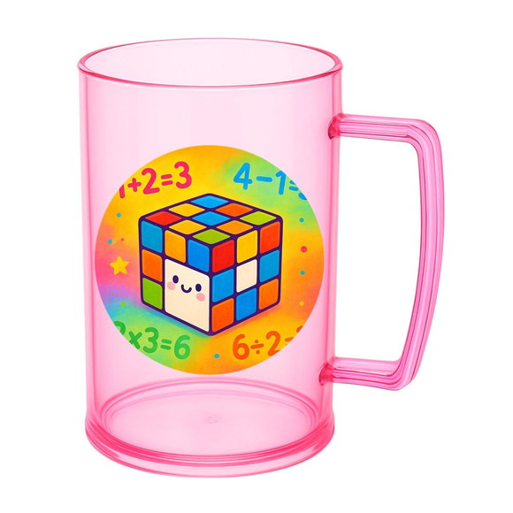 Caneca de Chopp Infantil Personalizada Cubo Mágico - Imagem 3