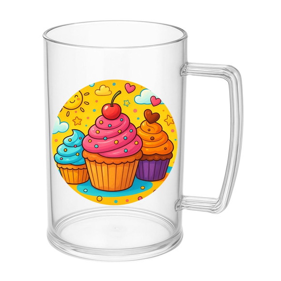 Caneca de Chopp Infantil Personalizada Cupcakes - Imagem 5