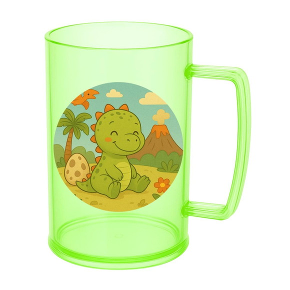 Caneca de Chopp Infantil Personalizada Dinossauro Baby - Imagem 4