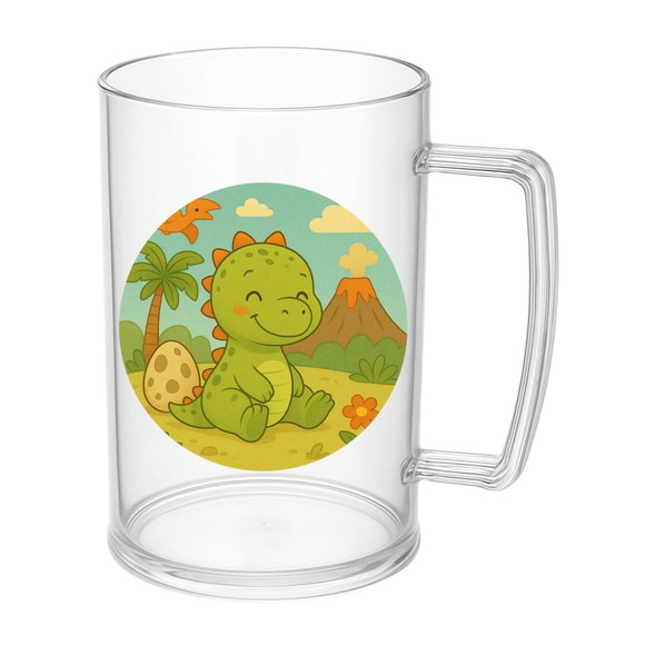Caneca de Chopp Infantil Personalizada Dinossauro Baby - Imagem 5