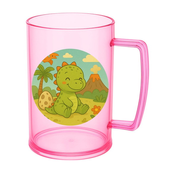 Caneca de Chopp Infantil Personalizada Dinossauro Baby - Imagem 3