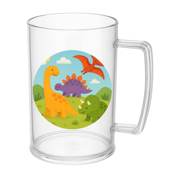 Caneca de Chopp Infantil Personalizada Dinossauros - Imagem 5