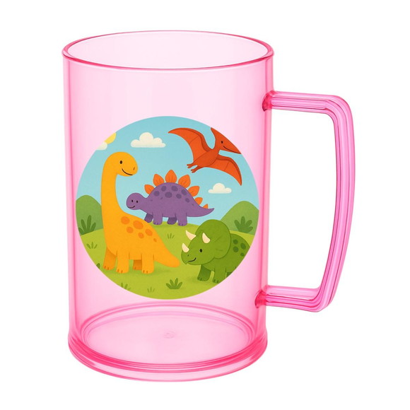 Caneca de Chopp Infantil Personalizada Dinossauros - Imagem 3