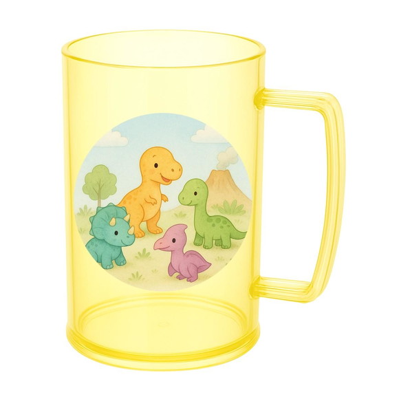 Caneca de Chopp Infantil Personalizada Dinossauros Baby